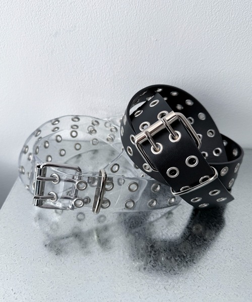 WEGO(ウィゴー)の「WEGO/ダブルハトメベルト(ベルト・レディース・その他1/ブラック・FREE)」の3枚目の写真