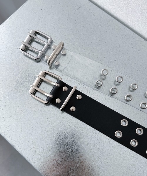 WEGO(ウィゴー)の「WEGO/ダブルハトメベルト(ベルト・レディース・その他1/ブラック・FREE)」の4枚目の写真