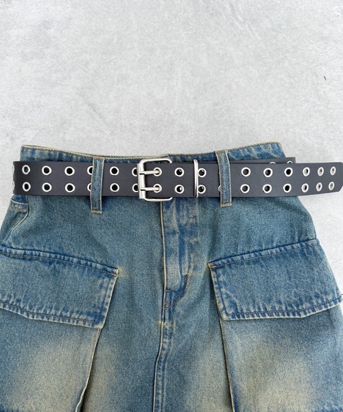 WEGO(ウィゴー)の「WEGO/ダブルハトメベルト(ベルト・レディース・その他1/ブラック・FREE)」の9枚目の写真