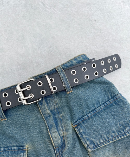 WEGO(ウィゴー)の「WEGO/ダブルハトメベルト(ベルト・レディース・その他1/ブラック・FREE)」の10枚目の写真