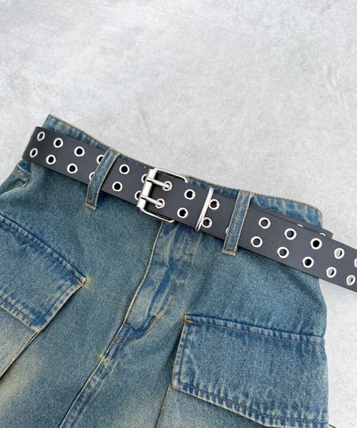 WEGO(ウィゴー)の「WEGO/ダブルハトメベルト(ベルト・レディース・その他1/ブラック・FREE)」の12枚目の写真