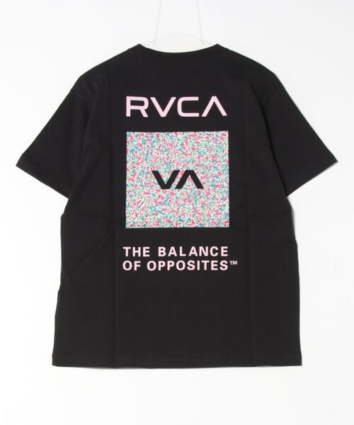 RVCA レディース FLOWER WAVE BOX LOGO LOOSE FIT ST Tシャツ