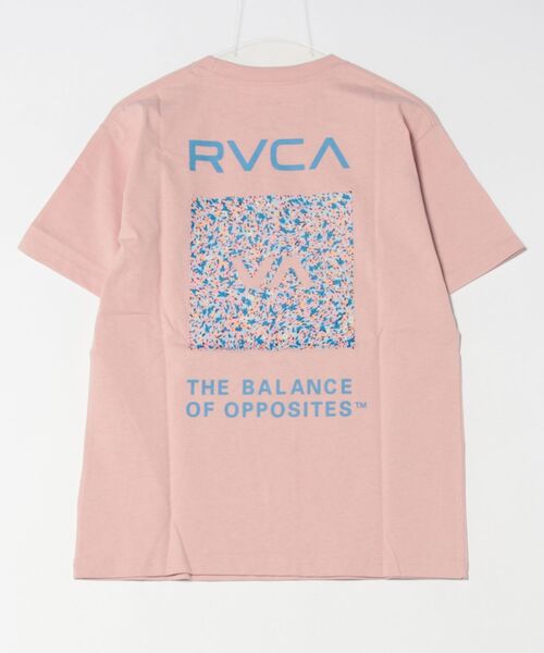 tシャツ RVCA レディース FLOWER WAVE BOX LOGO LOOSE FIT ST Tシャツ 「2025年夏モデル」/ルーカ半袖バック RVCA レディース FLOWER WAVE BOX LOGO LOOSE FIT ST Tシャツ