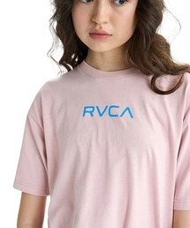 RVCA レディース FLOWER WAVE BOX LOGO LOOSE FIT ST Tシャツ 【2025年夏モデル】/ルーカバックプリント半袖ロゴTシャツ