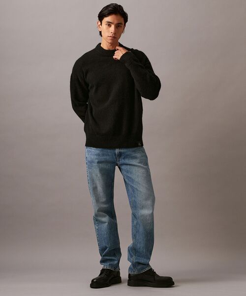 Calvin Klein（カルバン・クライン）の「クラシック トラッカーニット（ニット/セーター・メンズ・ブラック/イエロー系その他/ライトベージュ・L/XL/S/M）」の6枚目の写真