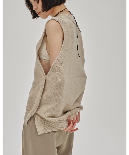 【タグ付き未使用】TODAYFUL Cottonlinen Knit Vest セール】Cottonlinen Knit Vest（ベスト）｜TODAYFUL（トゥデイ