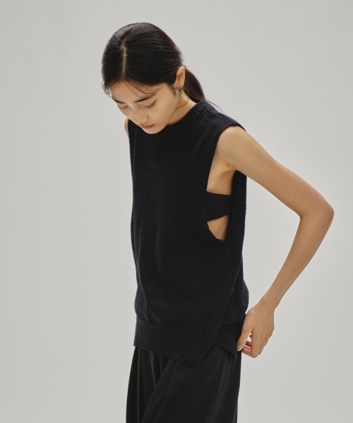 【新品未使用】 Cottonlinen Knit Vest Todayful セール】Cottonlinen Knit Vest（ベスト）｜TODAYFUL（トゥデイ