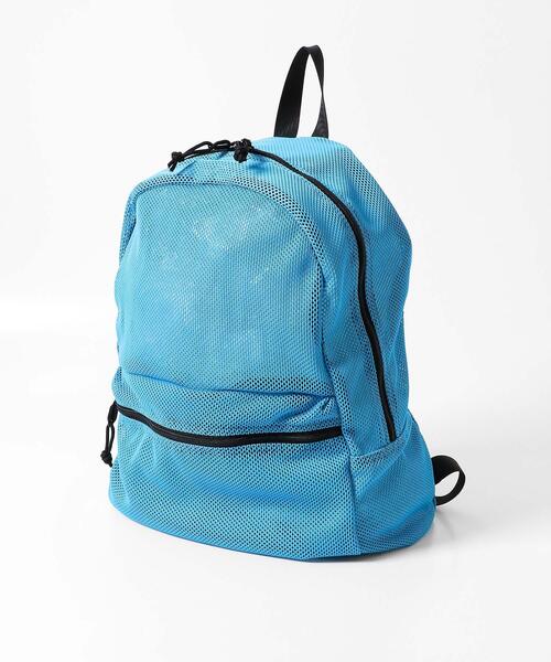 SENSE OF PLACE by URBAN RESEARCH(センスオブプレイスバイアーバンリサーチ)の「メッシュバッグパック(バックパック/リュック・メンズ・ブルー/ブラック/ネイビー・ONE)」の7枚目の写真