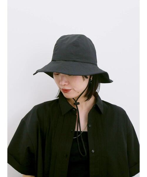 Samansa Mos2 blue（サマンサモスモスブルー）の「【UVカット・撥水加工】クラウン切替ハット（ハット・レディース・カーキ/ブラック/キナリ・F）」の22枚目の写真