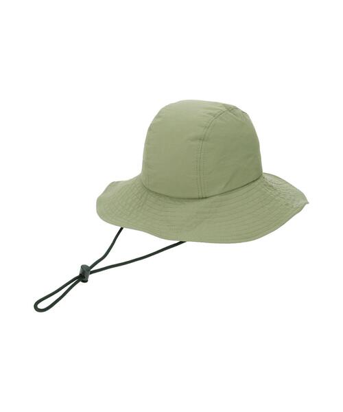 Samansa Mos2 blue（サマンサモスモスブルー）の「【UVカット・撥水加工】クラウン切替ハット（ハット・レディース・カーキ/ブラック/キナリ・F）」の13枚目の写真