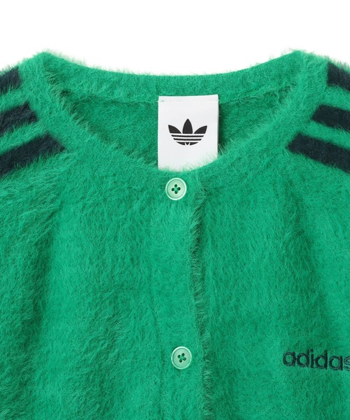 adidas FLUFFY KNITTED CARDIGAN / アディダス フラフィー ニット