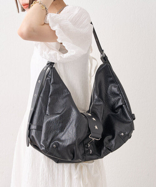 w closet（ダブルクローゼット）の「スターバックルマルチWAYBAG（トートバッグ・レディース・ブラック/ブラウン・FREE）」の2枚目の写真