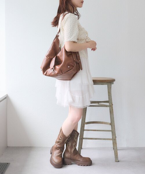 w closet（ダブルクローゼット）の「スターバックルマルチWAYBAG（トートバッグ・レディース・ブラック/ブラウン・FREE）」の19枚目の写真