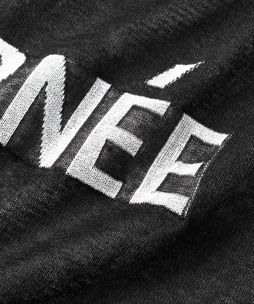 BARNYARDSTORM（バンヤードストーム）の「BARNYARDSTORM / シアー2WAYロゴカーデ/ ハンドウォッシャブル（カーディガン/ボレロ・レディース・ブラック/ブラウン/グレー・FREE）」の7枚目の写真