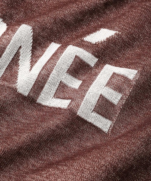 BARNYARDSTORM（バンヤードストーム）の「BARNYARDSTORM / シアー2WAYロゴカーデ/ ハンドウォッシャブル（カーディガン/ボレロ・レディース・ブラック/ブラウン/グレー・FREE）」の9枚目の写真