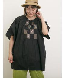 Samansa Mos2 | パッチワーク刺繍チュニックブラウス(チュニック)