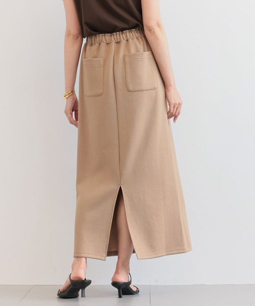 BARNYARDSTORM（バンヤードストーム）の「BARNYARDSTORM / ボンディングタイトスカート＜セットアップ対応＞【WEB限定】（スカート・レディース・グレー/ブラウン/ブラック/ネイビー/ベージュ・FREE）」の4枚目の写真