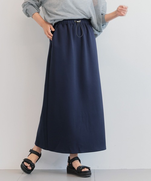 BARNYARDSTORM（バンヤードストーム）の「BARNYARDSTORM / ボンディングタイトスカート＜セットアップ対応＞【WEB限定】（スカート・レディース・グレー/ブラウン/ブラック/ネイビー/ベージュ・FREE）」の5枚目の写真