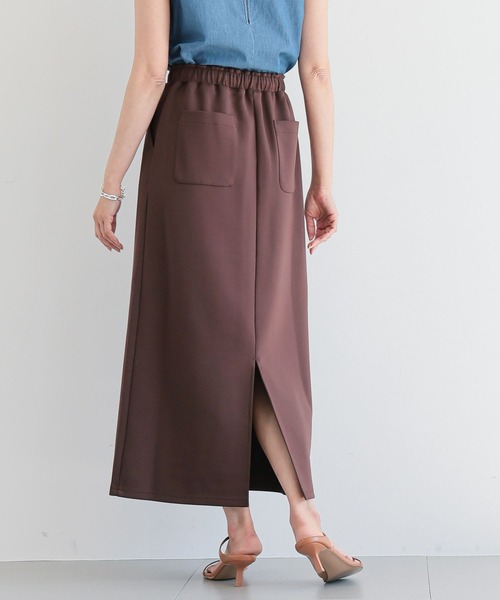 BARNYARDSTORM（バンヤードストーム）の「BARNYARDSTORM / ボンディングタイトスカート＜セットアップ対応＞【WEB限定】（スカート・レディース・グレー/ブラウン/ブラック/ネイビー/ベージュ・FREE）」の3枚目の写真