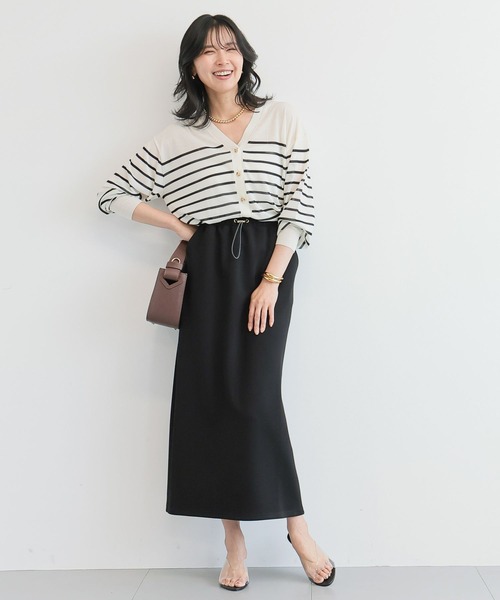 BARNYARDSTORM（バンヤードストーム）の「BARNYARDSTORM / ボンディングタイトスカート＜セットアップ対応＞【WEB限定】（スカート・レディース・グレー/ブラウン/ブラック/ネイビー/ベージュ・FREE）」の9枚目の写真