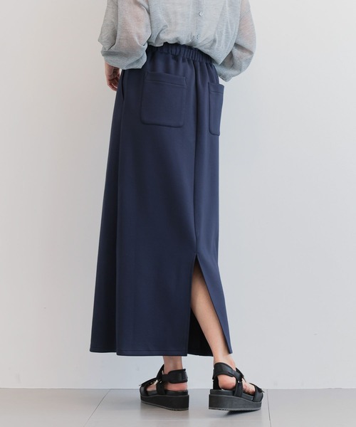 BARNYARDSTORM（バンヤードストーム）の「BARNYARDSTORM / ボンディングタイトスカート＜セットアップ対応＞【WEB限定】（スカート・レディース・グレー/ブラウン/ブラック/ネイビー/ベージュ・FREE）」の12枚目の写真