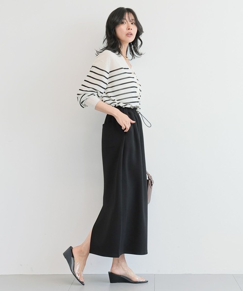 BARNYARDSTORM（バンヤードストーム）の「BARNYARDSTORM / ボンディングタイトスカート＜セットアップ対応＞【WEB限定】（スカート・レディース・グレー/ブラウン/ブラック/ネイビー/ベージュ・FREE）」の18枚目の写真