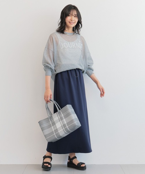 BARNYARDSTORM（バンヤードストーム）の「BARNYARDSTORM / ボンディングタイトスカート＜セットアップ対応＞【WEB限定】（スカート・レディース・グレー/ブラウン/ブラック/ネイビー/ベージュ・FREE）」の21枚目の写真