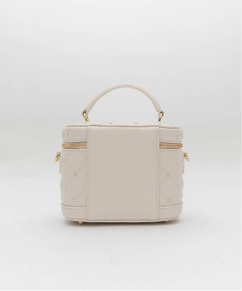 2WAY リボンチャームキルティングバニティバッグ（ショルダーバッグ