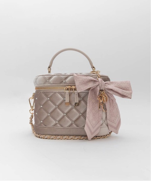 randa 2WAY リボンチャームキルティングバニティバッグ 2WAY リボンチャームキルティングバニティバッグ（ショルダーバッグ