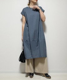 Fizz（フィズ）の「【Fizz/フィズ】　コットンキャンブリック　裾バルーンクルーネックワンピース（ワンピース）」