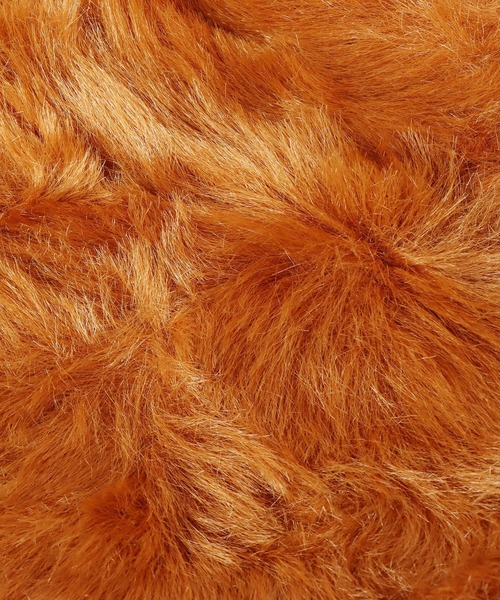 ROOPTOKYO（ループトウキョウ）の「TWEEDMILL/ツイードミル 28x174cm Faux Fur Scarf with Pockets/ Suede Backing エコファースカーフ マフラー（ストール/ショール・メンズ・ブラウン・FREE）」の8枚目の写真