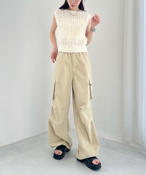 archives(アルシーヴ)の「厚底タッセルサンダル(サンダル・レディース・ベージュ/ブラック・MEDIUM/LARGE)」の10枚目の写真