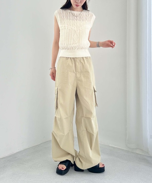 archives(アルシーヴ)の「厚底タッセルサンダル(サンダル・レディース・ベージュ/ブラック・MEDIUM/LARGE)」の11枚目の写真