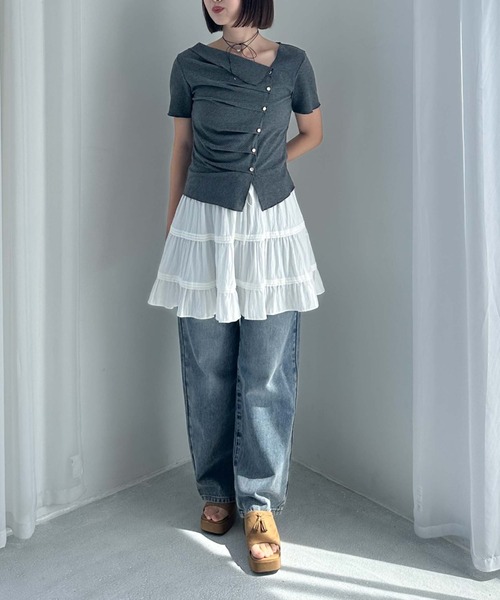 archives(アルシーヴ)の「厚底タッセルサンダル(サンダル・レディース・ベージュ/ブラック・MEDIUM/LARGE)」の6枚目の写真