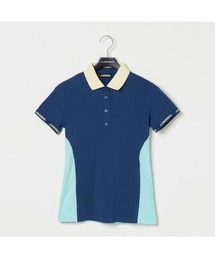 セール】【J.LINDEBERG/GOLF】ジャガードジャージ半袖ポロ（シャツ