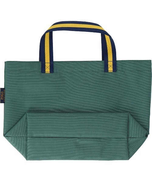 ポロラルフローレン トートバッグ PVC グリーン　チェック 大容量 A4 ポロラルフローレン トートバッグ A4収納可 大容量 チェック PVC