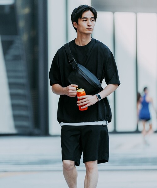 green label relaxing（グリーンレーベルリラクシング）の「DotAir ワイド ユーティリティ ショートパンツ ショーツ（その他パンツ・メンズ・グレー系/ダークブラウン/ブラック・L/S/XL/M）」の2枚目の写真