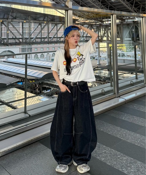 ROOPTOKYO（ループトウキョウ）の「ROOP TOKYO×側湾症ネキ ピクセルTシャツ（Tシャツ/カットソー・レディース・ホワイト・FREE）」の4枚目の写真