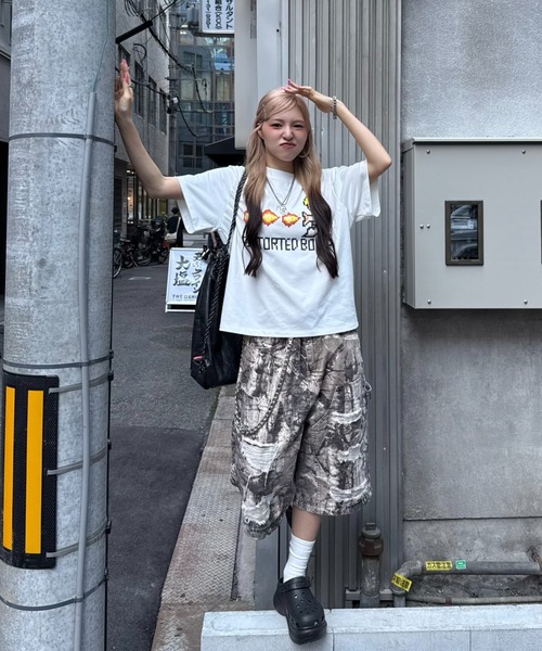 ROOPTOKYO（ループトウキョウ）の「ROOP TOKYO×側湾症ネキ ピクセルTシャツ（Tシャツ/カットソー・レディース・ホワイト・FREE）」の7枚目の写真