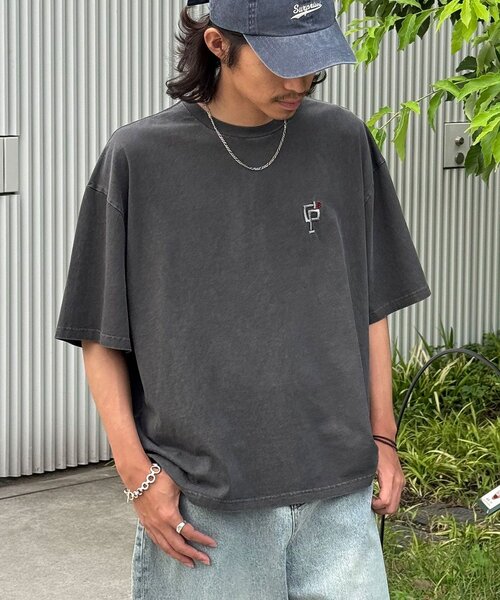 チャオパニック Tシャツ ボーダーアソート オーバーダイピグメントTシャツ（Tシャツ