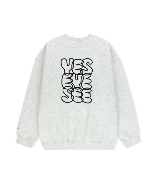 YESEYESEE(イエスアイシー)の「C-Logo Sweatshirt(スウェット・メンズ・ライトグレー/チャコール/ブラウン・S/M/XL/L)」の4枚目の写真