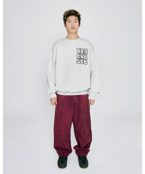 YESEYESEE(イエスアイシー)の「C-Logo Sweatshirt(スウェット・メンズ・ライトグレー/チャコール/ブラウン・S/M/XL/L)」の9枚目の写真