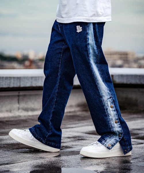 Example エグザンプル デニムパンツ EXAMPLE（エグザンプル）の「EXAMPLE DENIM SIDE BUTTONS PANTS