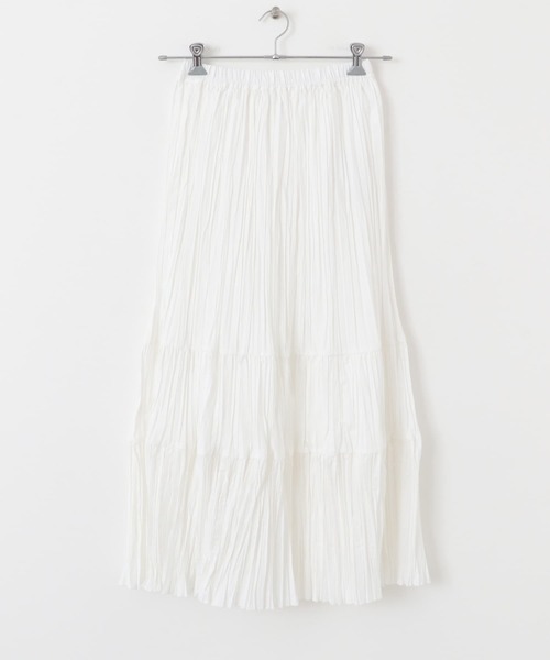 KBF（ケイビーエフ）の「ランダムプリーツスカート（スカート・レディース・オフホワイト/ブルー/ブラック・ONE）」の7枚目の写真