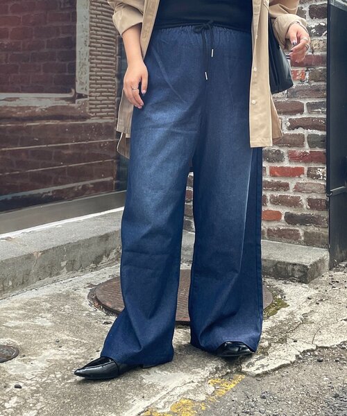 LUCAで購入★oneteespoon★デニムパンツ★新品タグ付★2025SS AMBIDEX Store ○10oz デニム コクーンパンツ(S クロ): yuni