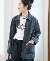 デニムカバーオールジャケット