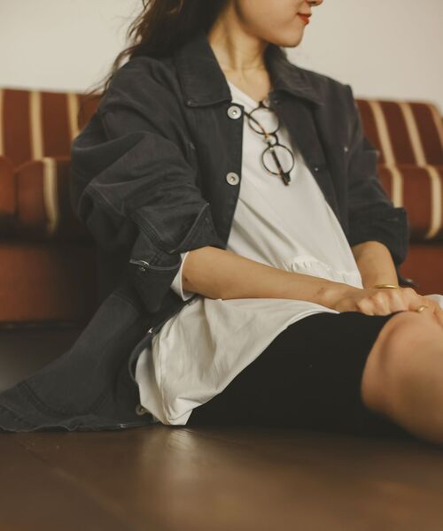 le.coeur blanc(ルクールブラン)の「デニムカバーオールジャケット(その他アウター・レディース・ブラック/ブルー・38)」の12枚目の写真