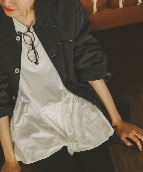 le.coeur blanc(ルクールブラン)の「デニムカバーオールジャケット(その他アウター・レディース・ブラック/ブルー・38)」の13枚目の写真