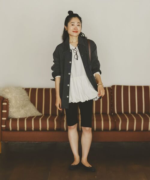 le.coeur blanc(ルクールブラン)の「デニムカバーオールジャケット(その他アウター・レディース・ブラック/ブルー・38)」の14枚目の写真