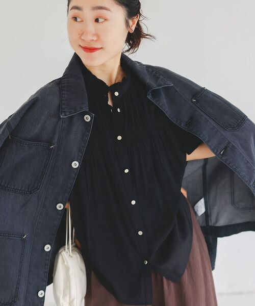 le.coeur blanc(ルクールブラン)の「デニムカバーオールジャケット(その他アウター・レディース・ブラック/ブルー・38)」の17枚目の写真